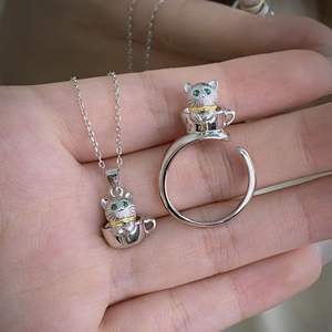 S925 Pure <b>Silver</b> Fine Jewelry Set Niche Design Sweet <b>Star</b> Sparkling Diamond Tassel <b>Necklace</b> Luxury Japanese Shattered <b>Star</b> - Product Image 1