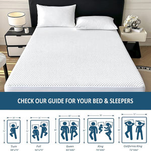 <span class=keywords><strong>Protector</strong></span> de Colchón Impermeable de Poliéster, Tamaño Queen, Transpirable, Silencioso, Bolsillos Profundos de 6"-18", 300 Hilos, Lujoso, <span class=keywords><strong>Para</strong></span> Todas las Estaciones, Lavable a Máquina - Product Image 6