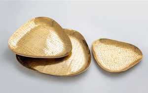 Acheter une assiette avec du métal en forme de tringle fait de servir des aliments finis dorés utilise des assiettes à vendre par les exportateurs indiens - Product Image 2