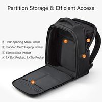 Nouveau élégant imperméable rose grand cahier d'affaires sac à dos de voyage extensible sac à dos d'école pour femmes avec USB