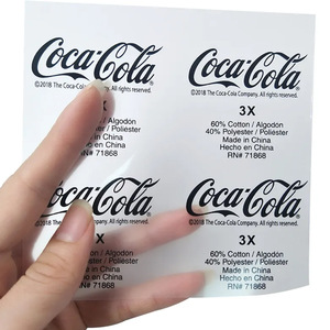 Youcai Heat Transfer Label Rectangle <b>PET</b> <b>Clothing</b> Apparel Labels - Product Image 2