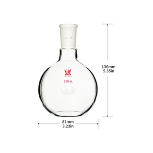 50-<span class=keywords><strong>1000ml</strong></span> thủy tinh Borosilicate chưng cất nhận thiết bị nặng tường đơn cổ phẳng đáy bình Sôi khớp tiêu chuẩn - Product Image 6