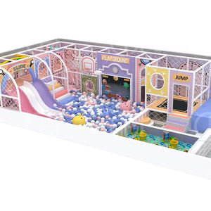 HG Château gonflable en peluche à haute capacité, toboggan de sécurité, fosse à balles, château malicieux, équipement de terrain de jeu intérieur pour enfants, 1 an - Product Image 2