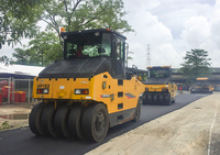 Rouleau compresseur pneumatique XP163 de 16 tonnes avec pompe et moteur, haute efficacité, puissance de 86 kW pour les travaux routiers municipaux