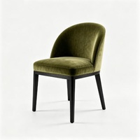 Chaise en daim vert RDC-534