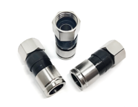 Conectores de compresión RG6 Conector tipo F RG6 Coaxial Conexión de compresión coaxial Conexión impermeable Negro