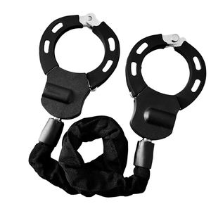 Двухблокировочная навесная черная стальная Водонепроницаемая безопасная ручка-дисковая ручка замок для ключей замок для мотоцикла замок на цепочке - Product Image 3