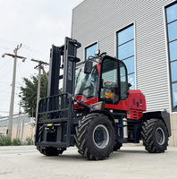 Mehrzweck-Fabrik- und Landwirtschafts-Geländestapler 3 Tonnen 3,5T 4T 5T 6 Tonnen 4WD Allradantrieb Diesel-Gabelstapler für Raues Gelände