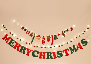 Banderoles en feutre d'Halloween, drapeaux à ficelle, décorations pour la maison - Taille et couleur personnalisables - Product Image 3