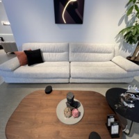Ensemble de canapés modulables de conception moderne Source Factory Square, avec revêtement en chenille personnalisable, couleur durable, écologique et facile d'entretien