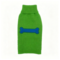 Pull pour animaux de compagnie personnalisable, couleur unie, motif os, confortable, idéal pour l'hiver et les sorties – Vente en gros