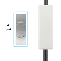 Antenne panneau directionnelle MIMO bi-bande 2,4/5,8 GHz 18 dBi UANT UBW-2458VH-18 à gain élevé pour montage mural Wi-Fi WLAN AP Pont sans fil