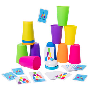 Tazze impilabili colorate per bambini tazze da allenamento per la velocità del giocattolo <span class=keywords><strong>gioco</strong></span> interattivo genitore-figlio - Product Image 1