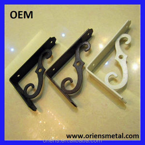 Chân đế kim loại Fancy trang trí tam giác đồ nội thất kệ gỗ Kệ mô hình Tường Gắn kim loại chân đế - Product Image 4