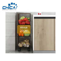 Wheeled5 Niveau Mobile Rack De Stockage Chariot Organisateur En Acier Inoxydable Cuisine Organisateurs Ménage Chariot Mobile Chariot Étagère