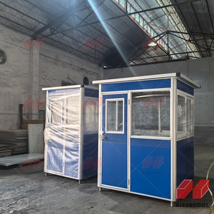 Meilleure vente Kiosque de sécurité portable de bonne qualité Sentry Box avec fonction étanche Cabine de garde préfabriquée <span class=keywords><strong>à</strong></span> vendre - Product Image 3