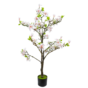 180cm High <b>Artificial</b> Magnolia <b>Tree</b> Realistic Faux Flowering <b>Tree</b> for Home Office Hotel Indoor Decor - Product Image 1