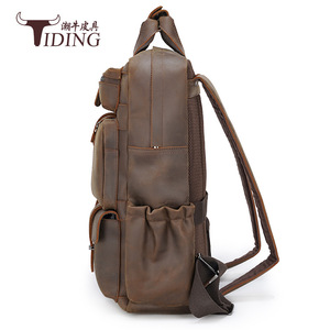 Tiding Men's <b>Backpack</b> Genuine Leather 36-<b>55L</b> Breathable Mesh Back Everyday Use - Product Image 2