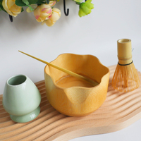 Bol de matcha japonais en bois de bambou