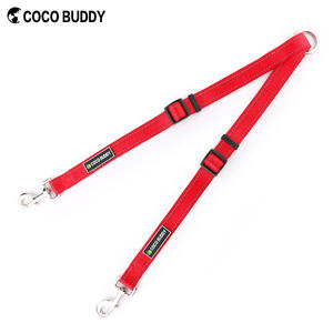 100% puro de Nylon reflectante correas dividido perro acoplador de correa - Product Image 5