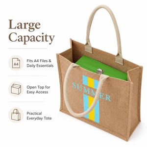 Bolsa de Yute Personalizada con Logotipo, para Regalos, Fiestas, Despedidas de Soltera, Bodas, Reutilizable con Botones - Product Image 3