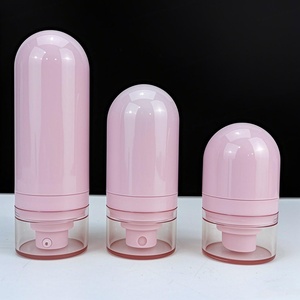 Flacons pulvérisateurs de crème tonique et lotion, emballages cosmétiques en plastique colorés, pour produits de beauté, avec système airless, format macaron, 15ml 30ml 50ml, en PET - Product Image 6