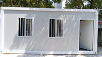 Unità residenziali piatte prefabbricate portatili a basso costo, da 20 a 40 piedi, grandi case prefabbricate per Container