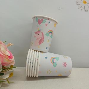 Décoration de fête sur le thème de la licorne DAMAI, assiettes en papier arc-en-ciel jetables, gobelets, serviettes, ensemble de vaisselle, fournitures de fête - Product Image 5