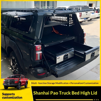 Capot de camion personnalisable OEM/ODM pour GWM Cannon Hi4T Shanhai Poer, ouverture à trois voies, rangement intégré, hardtop, directement de l'usine