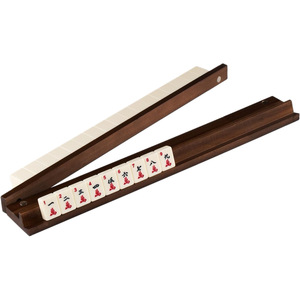 Nuevo Soporte Magnético Plegable de Madera de Nogal Negro para Mahjong y Dominó - Product Image 1