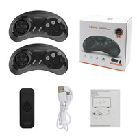 Consola de Videojuegos Arcade 4K HD de 16 bits con más de 1500 Juegos Integrados, Mando de Juego Retro para TV con Controles Inalámbricos para SEGA, Plug and Play