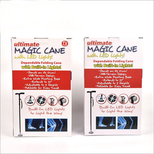 Yaşlı erkekler için <span class=keywords><strong>LED</strong></span> ışık teleskopik katlanır alüminyum yürüme bastonu Rehab terapi malzemeleri katlanabilir sopa - Product Image 6
