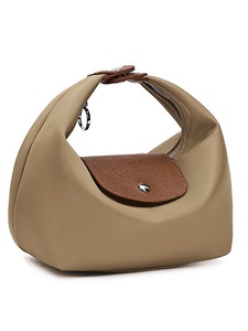 Nouveau 2026 Sac à déjeuner imperméable en nylon, style sac boulette, avec fermeture éclair, bandoulière, poignée de transport, pour trajets quotidiens, décontracté et polyvalent, à deux sangles - Product Image 2
