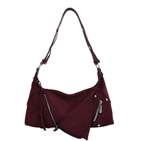 Sac à bandoulière pour femme en PU souple style rétro, multi-poches, sac à main décontracté, vente en gros directe usine