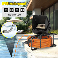 Système d'inspection endoscopique industriel 30M 1080P IP68 avec caméra de canalisation et DVR, localisateur 512Hz pour la recherche et le sauvetage