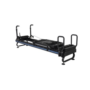 Reformer per <span class=keywords><strong>Pilates</strong></span> Aerobico con Strisce Blu per Centri Fitness, Allenamento Cardio e Core per Lezioni di Gruppo - Product Image 1