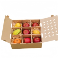 Boîte d'emballage pour fruits ventilée en carton ondulé personnalisée RDY avec séparateur, carton écologique pour produits frais, usine OEM ODM