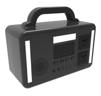 Station d'alimentation portable extérieure 300W 12.8V 15Ah 192Wh LiFePO4 avec contrôleur MPPT, onde sinusoïdale pure 220V DC 12V et haut-parleur Bluetooth