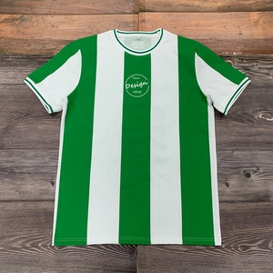 Maillot <span class=keywords><strong>Rugby</strong></span> Personnalisé Manches Courtes Classique Old School <span class=keywords><strong>Tee</strong></span> Shirts Mens Heavy Rugger Strong Green Striped <span class=keywords><strong>Rugby</strong></span> <span class=keywords><strong>Shirt</strong></span> - Product Image 1