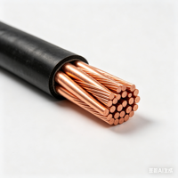 Câble électrique 26/35 kV isolé XLPE, conducteur en cuivre 1*0,5 mm 3 brins, gaine extérieure en PVC, fabriqué en Chine
