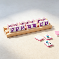 Futbol Temalı Amerikan Mahjong Premium Akrilik Spor Rummy Okey Oyun Parçaları Lacivert Fayanslar Futbol Taraftarı Fayans Seti
