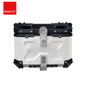 45L X diseño plata + negro motocicleta caja superior aleación de aluminio impermeable motocicleta cola cajas Universal <span class=keywords><strong>Top</strong></span> <span class=keywords><strong>Case</strong></span> para <span class=keywords><strong>Moto</strong></span> - Product Image 1