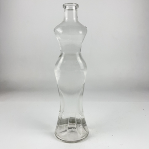 Botella de vidrio para bebidas en forma de cuerpo para mujer elegante de <span class=keywords><strong>California</strong></span> de diseño único con tapa de corcho de madera para vodka, whisky, Ginebra, vino, <span class=keywords><strong>licores</strong></span> - Product Image 3