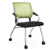 Chaise d'entraînement pour étudiants en maille de haute qualité, sièges collaboratifs pour salles de classe avec tablette pliable pour les amphithéâtres universitaires