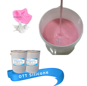 Caoutchouc de silicone liquide RTV-2 platine rose 20A pour moulage de résine savon bougie argile bricolage moules-1:1 en poids - Product Image 3