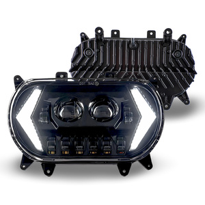 Koplamp LED Road Glide motorfiets grootlicht/dimlicht richtingaanwijzer DRL verlichtingssysteem koplamp vervangende accessoires (zwart) - Product Image 3