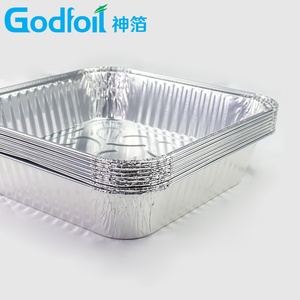 Teglia Quadrata Monouso in Alluminio con Fondo a Fiori in Rilievo, 8 Pollici 1350ml, per Uso Domestico e Professionale - Product Image 5
