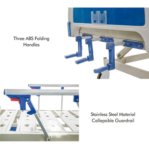<span class=keywords><strong>Lit</strong></span> <span class=keywords><strong>d</strong></span>'hôpital manuel à trois manivelles avec table à manger intégrée, fabriqué en Chine, excellent rapport qualité-prix - Product Image 5