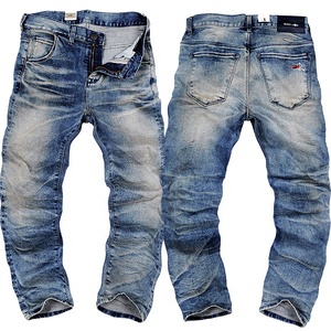 Lotfeel Haute Qualité Vintage Denim <span class=keywords><strong>Homme</strong></span> Jeans Blue System Jeans Jeans + con + pedreria - Product Image 2