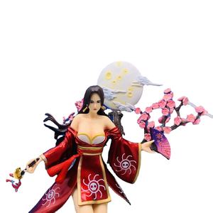 Figurine d'action d'anime One Piece de <span class=keywords><strong>grande</strong></span> <span class=keywords><strong>taille</strong></span> 35 cm de haute qualité, Boa Hancock en <span class=keywords><strong>kimono</strong></span>, statue d'anime, vente en gros de figurines One Piece - Product Image 1